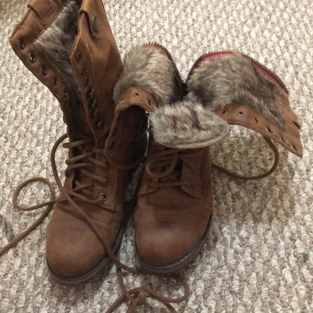 Madden lace up combat boots